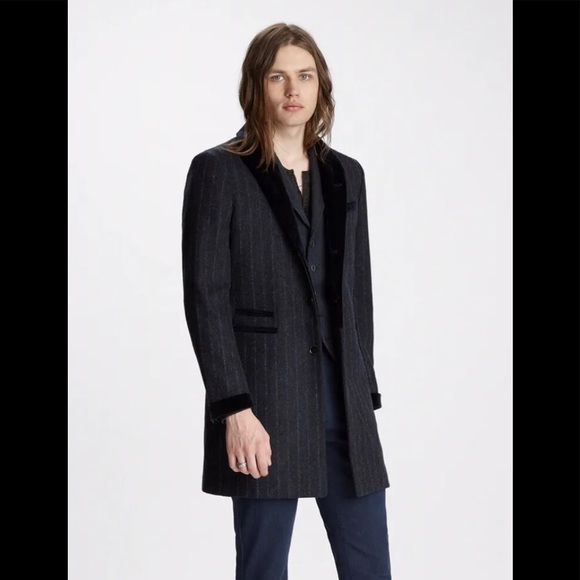 John Varvatos Other - John Varvatos Collection VELVET TRIM COAT. Size 48 Eu. USA 38